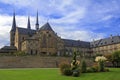 Kloster Michelsberg (Michaelsberg) cathedral and garden in Bamburg Royalty Free Stock Photo