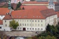 Klovicevi dvori palace housing modern art gallery in Zagreb Royalty Free Stock Photo