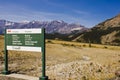 Kluane Lake National Park sign