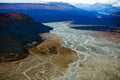 Kluane National Park and Reserve, Valley, Mountains and Rivers Royalty Free Stock Photo