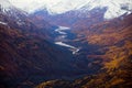 Kluane National Park and Reserve, Valley and Mountain Views Royalty Free Stock Photo