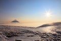 Kluchevskoy volcano. Royalty Free Stock Photo