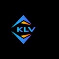 KLV abstract technology logo design on Black background. KLV creative initials letter logo concept Royalty Free Stock Photo