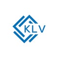 KLV letter logo design on white background. KLV creative circle letter logo concept Royalty Free Stock Photo