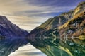 Mountain reflection in lake