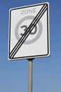 30 km/h zone Royalty Free Stock Photo