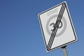 30 km/h zone Royalty Free Stock Photo