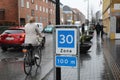 30 km SPEED Zone on Kastruplundgade in kastrup