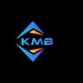 KMB abstract technology logo design on Black background. KMB creative initials letter logo concept Royalty Free Stock Photo