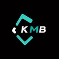 KMB creative minimalist letter logo. KMB unique vector initials alphabet letter logo design Royalty Free Stock Photo