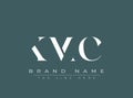 KMC abstract letter logo design Royalty Free Stock Photo