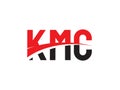 KMC Letter Initial Logo Design Vector Illustration Royalty Free Stock Photo