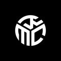 KMC letter logo design on black background. KMC creative initials letter logo concept. KMC letter design Royalty Free Stock Photo
