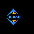 KME abstract technology logo design on Black background. KME creative initials letter logo concept Royalty Free Stock Photo