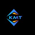 KMT abstract technology logo design on Black background. KMT creative initials letter logo concept Royalty Free Stock Photo