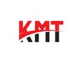 KMT Letter Initial Logo Design Vector Illustration Royalty Free Stock Photo