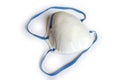 KN95 or N95 mask for protection pm2.5 and corona virus COVIT-19 on white Royalty Free Stock Photo