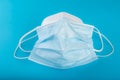 KN95 and surgical face mask to prevent covid 19 coronavirus Royalty Free Stock Photo