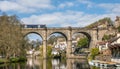 Knaresborough with River Nidd and railway viaduct