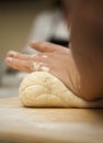 Kneading bread dough