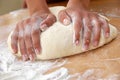 Kneading dough Royalty Free Stock Photo