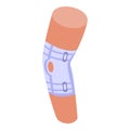 Knee bandage icon, isometric style