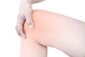 Knee bones pain Royalty Free Stock Photo