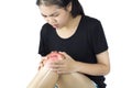 Knee bones pain Royalty Free Stock Photo
