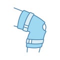 Knee brace color icon