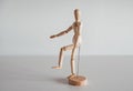 Knee flexion on wooden model, Biceps Femoris, Semitendinosus, Semimembranosus muscles