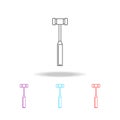 knee hammer line icon. Elements of medical tools in multi colored icons. Premium quality graphic design icon. Simple icon for webs