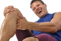 Knee and hamstring injury Royalty Free Stock Photo