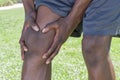 Knee injury closeup