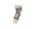 Knee injury recovery sports injury logo design. Orthopedic Anatomic Orthosis. Foot orthosis. Knee Joint Bandage Sleeve.