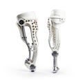 knee joint model for leg amputees,Modern knee and hip prosthesis,AI generated Royalty Free Stock Photo