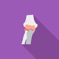 Knee-joint single icon. Royalty Free Stock Photo