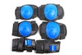 Knee pads and elbow pads isolated