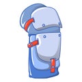 Knee protector icon, cartoon style Royalty Free Stock Photo