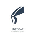 kneecap icon in trendy design style. kneecap icon isolated on white background. kneecap vector icon simple and modern flat symbol