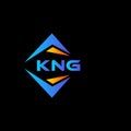 KNG abstract technology logo design on Black background. KNG creative initials letter logo concept Royalty Free Stock Photo