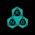 KNG creative minimalist letter logo. KNG unique vector initials alphabet letter logo design Royalty Free Stock Photo