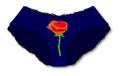 Knickers With Red Rose