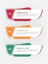 Knif style minimal steps infographic template for text and data presentation Royalty Free Stock Photo