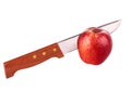 Knife & apple