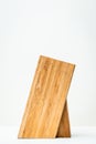 Knife block bamboo isolated single one no knives on it