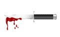 Knife with blood