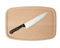 Knife and board for cutting food