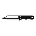 Knife camping icon simple vector. Cabin house tourist