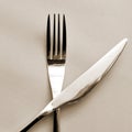 Knife and fork Royalty Free Stock Photo