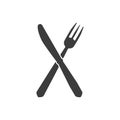 The knife and fork icon Royalty Free Stock Photo
